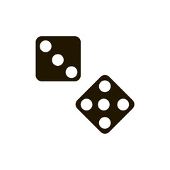 Dice icon vector
