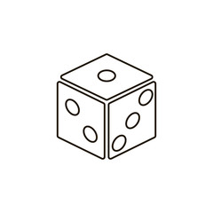 Dice icon vector