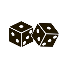 Dice icon vector