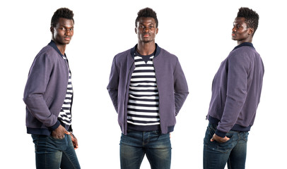 Obraz premium Handsome black man posing