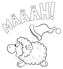 Rennendes Schäfchen