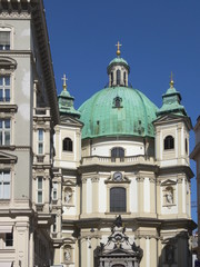 Fototapeta premium Wien - Peterskirche, Österreich