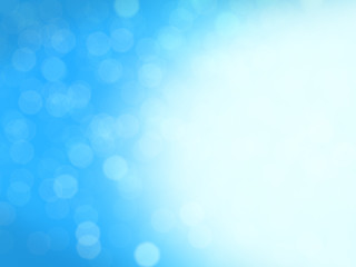 Christmas abstract blurred background/Blue abstract Christmas background with bright bokeh lights