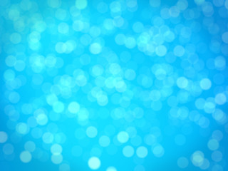 Christmas abstract blurred background/Blue abstract Christmas background with bright bokeh lights