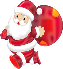 fun santa cartoon 