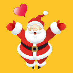 fun santa cartoon