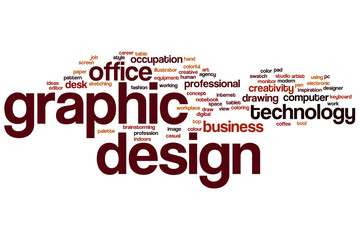 Graphic design word cloud
