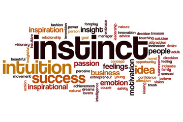 Instinct word cloud