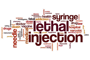 Lethal injection word cloud