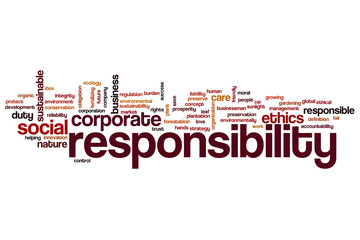 Responsibility word cloud