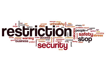 Restriction word cloud