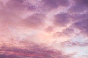 Beautiful colors sunset clouds