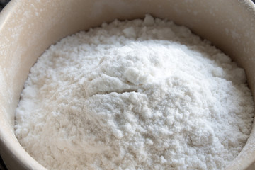 wheat flour closeup