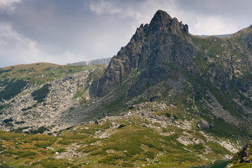 Fototapeta premium Rila Mountain near The Seven Rila Lakes, Bulgaria