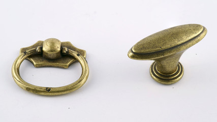 Furniture accessories. furniture handles . antique copper and silver