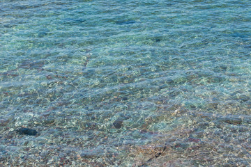 Obraz premium Water over Rocks Abstract