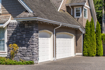 Garage door in Vancouver, Canada.