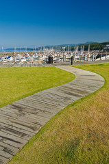Fototapeta premium Yachts and boats in Vancouver, Canada