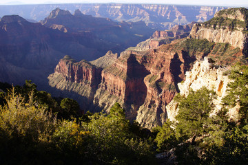 Early morning light on eroded ridges