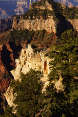 Early morning light on eroded ridges