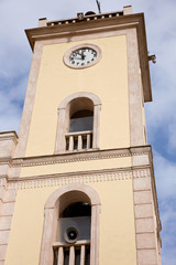 Steeple of the Saint Nicholas church in Presenzano, Southern Ita