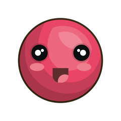 emoticon kawaii style icon vector illustration design