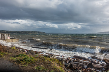 Stormy Puget Sound