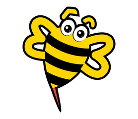 Abstract Bee Character