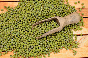 mung beans on table