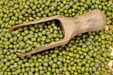 mung beans on table