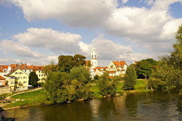 Fototapeta premium Over Regensburg