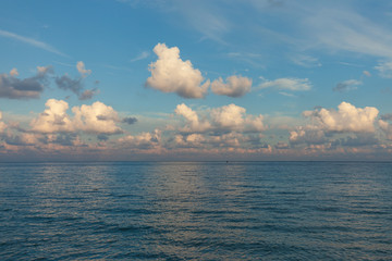 Seascape with beautiful clouds