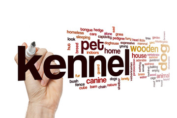 Kennel word cloud concept