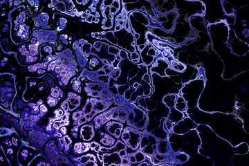 Blue electrifying lines, fractal texture pattern, digital illustration art work.
