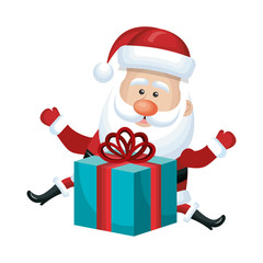 cute santa claus character vector illustration design