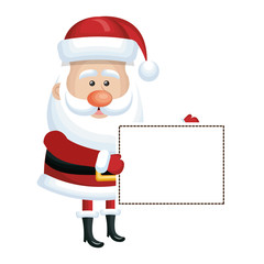 cute santa claus character vector illustration design