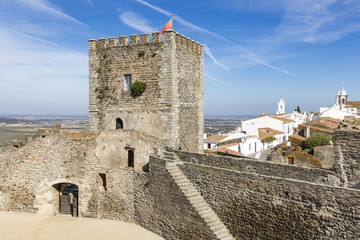 Fototapeta na wymiar the Castle in Monsaraz town, Évora District, Portugal
