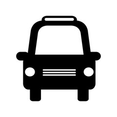 taxi service public icon vector illustration design