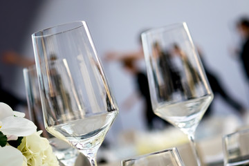 Party Setting with Bokeh Background