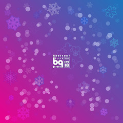 Abstract background snowflakes for design