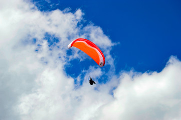 Sky diving alp Switzerland