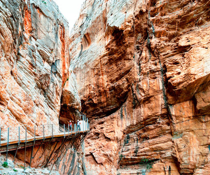 King`s walk caminito del rey malaga spain