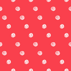 Doodle circles seamless pattern background.