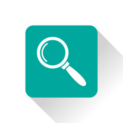 Magnifying glass for searching or inspection vector flat icon