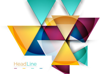 Triangle abstract background