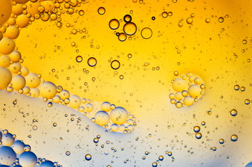 oil drops on water
