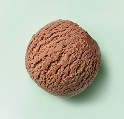 chocolate ice cream ball