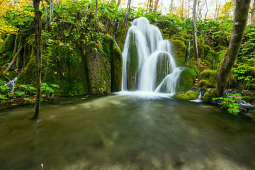 Beautiful waterfall at Plitvice National Park