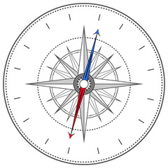 Compass device design. eps 10 vector illustration
