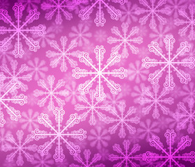 Abstract background with bokeh. Bright snowflake .